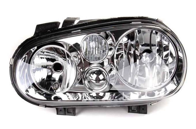 VW Headlight Assembly - Driver Side (Halogen) 1J0941017B - Hella 963711071